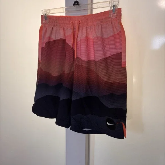 Nike Medium (Fit 28In) Surf Swim Board Trunk Multicolor Stretch 9" Shorts - Picture 3 of 6